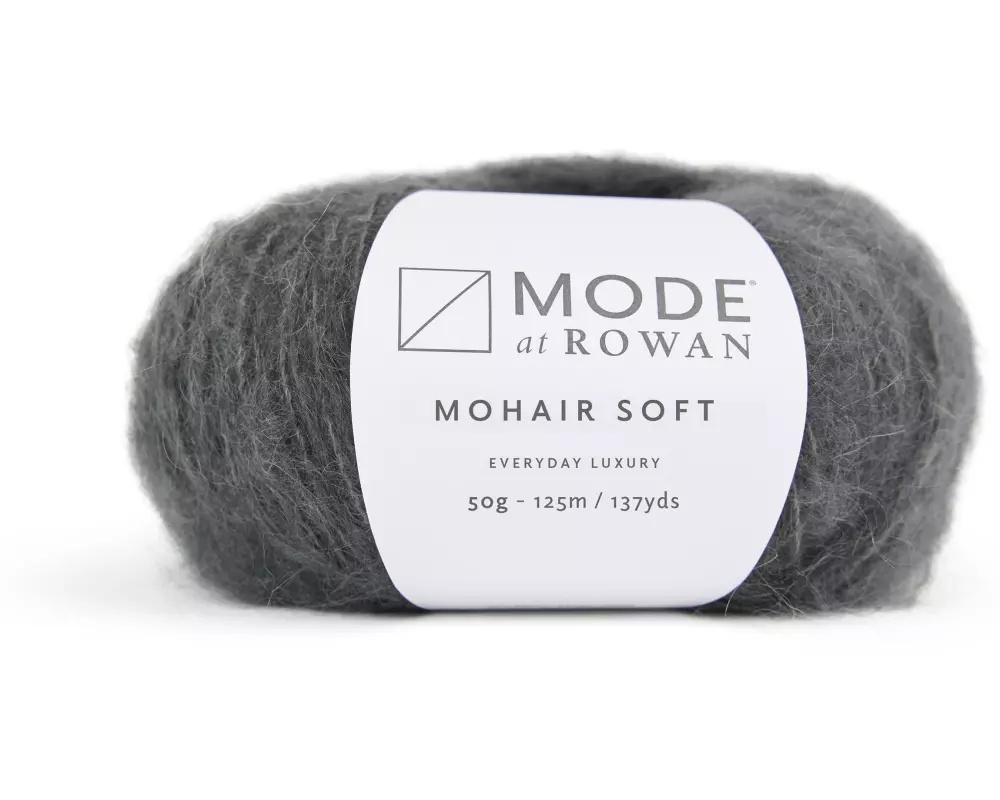 Mode at Rowan Wolle Mode Mohair Soft 50 g, 125 m, Dunkelgrau