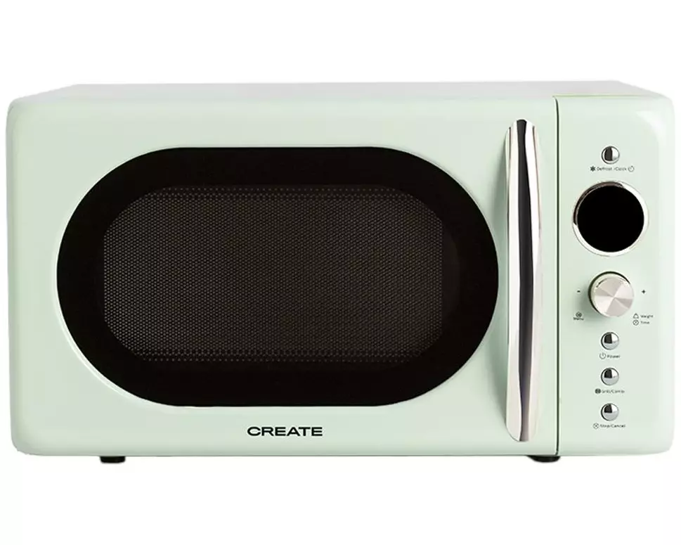 Create Mikrowelle Retro Grün