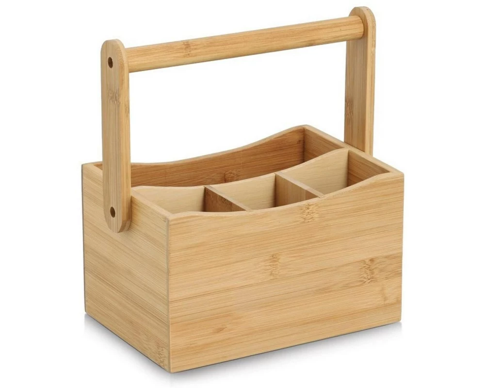 Zeller Present Besteck Serviettenhalter Braun