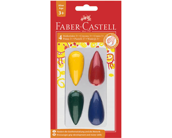 FABER-CASTELL Kreiden Birnen 120405 4 Farben