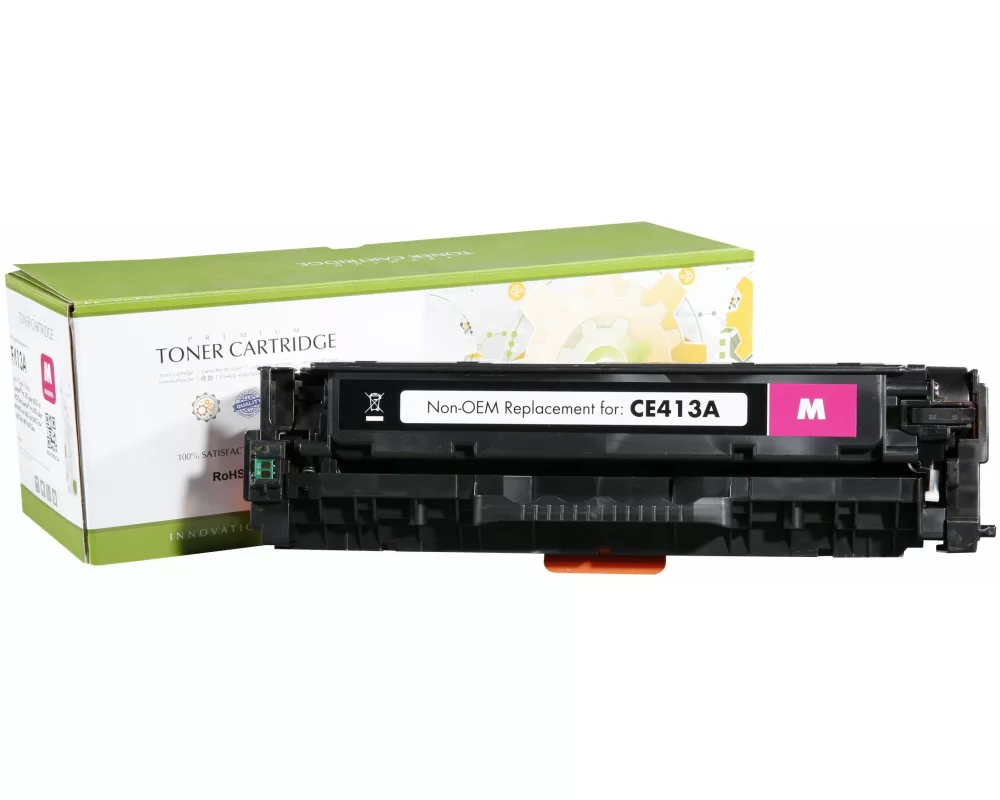 STATIC Toner cartridge compatible with HP CE413A magenta remanufactured 2.600 pages