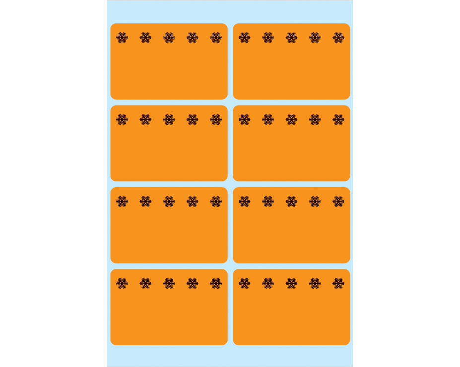 HERMA Tiefkühletiketten 26x40mm 3774 orange 48 Stück