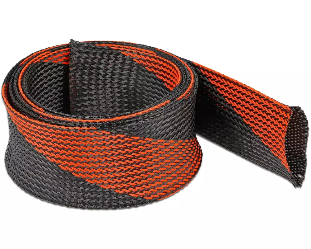 Delock Kabelschlauch dehnbar, 2 m x 50 mm Rot Schwarz
