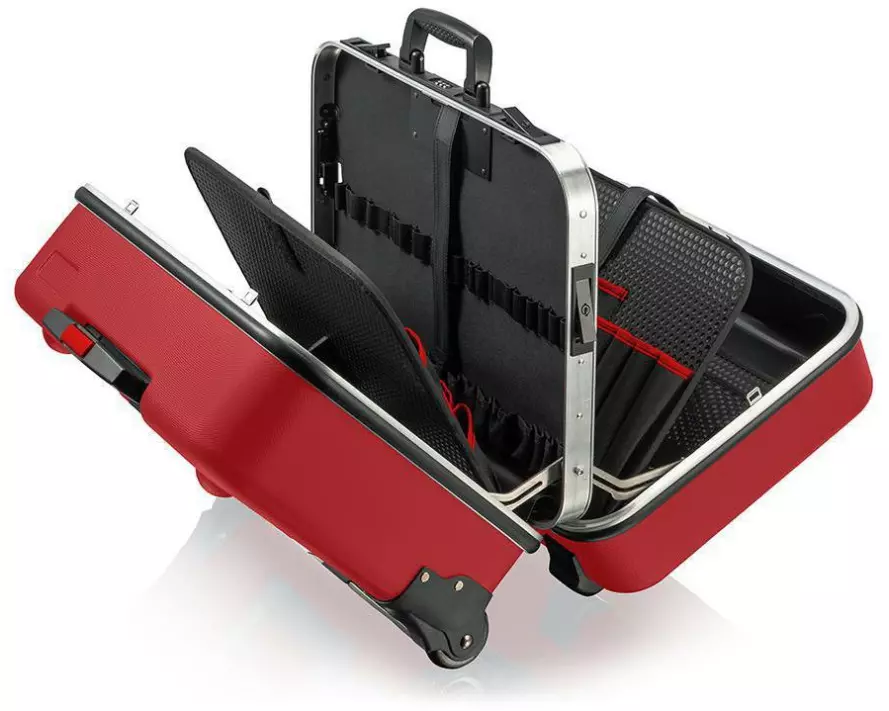 Knipex Werkzeugkoffer BIG Twin Move RED Elektro -teilig