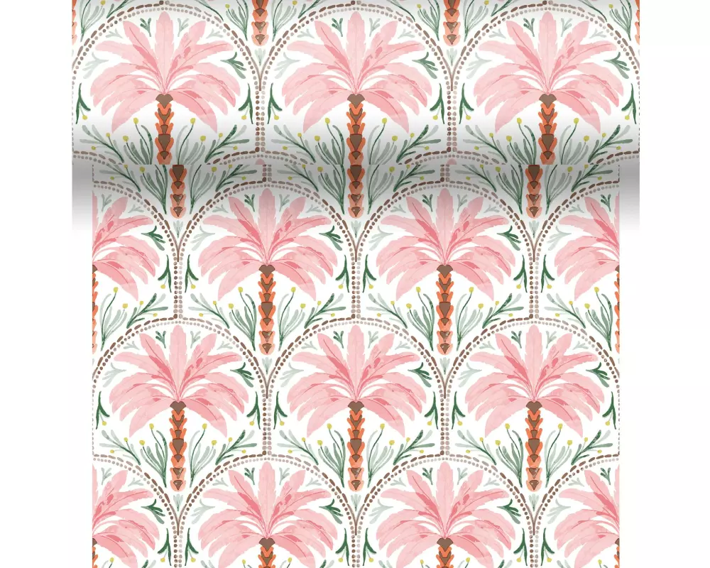 Paper + Design Tischtuchrolle Palm Oasis 40 cm x 480 cm, Mehrfarbig