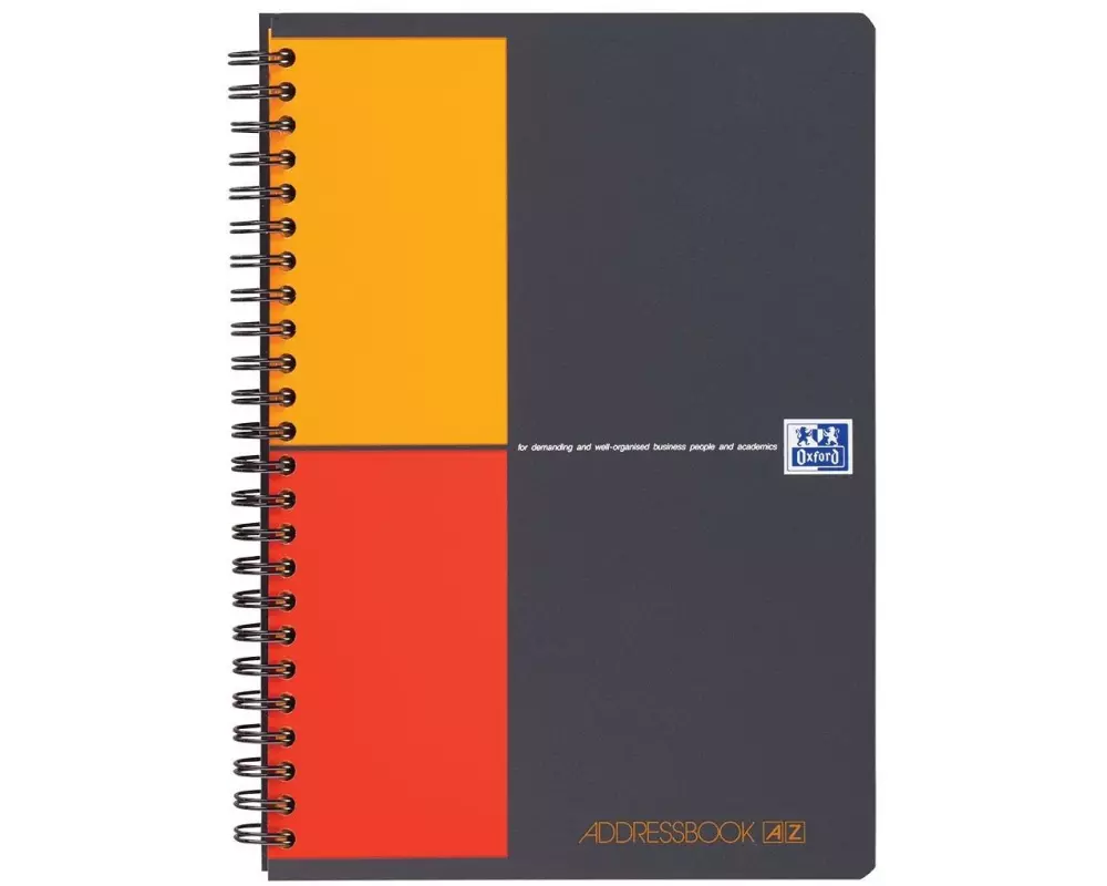 Oxford Adressbuch International, A5, Liniert, Grau