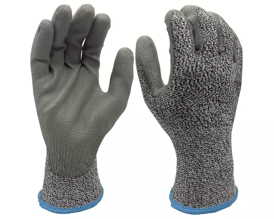 FTM Schnittschutzhandschuh Klasse C, Nylon L, Grau, 12 Stück