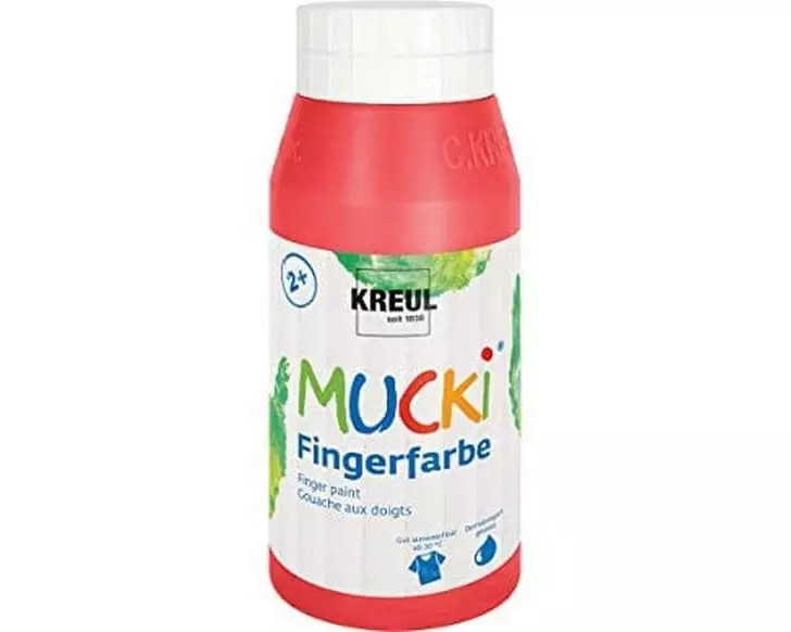 Kreul Fingerfarbe Mucki 750 ml, Rot