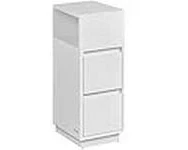 VASAGLE Nachttisch 25 x 65 cm, Weiss