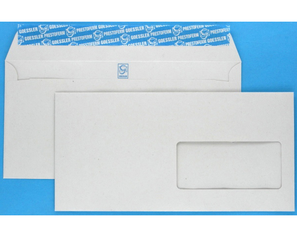 GOESSLER Couvert Renova m/Fenster C5/6 1362 80g, grau 500 Stück