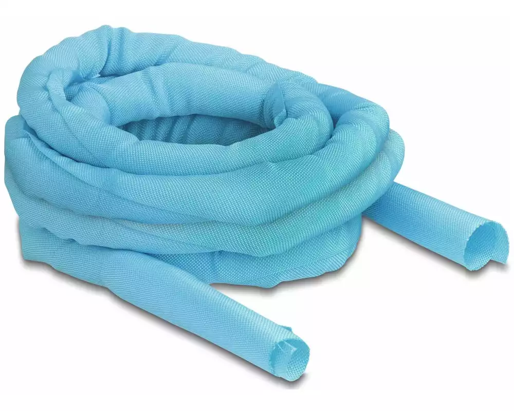 Delock Kabelschlauch selbstschliessend 5 m x 25 mm Blau