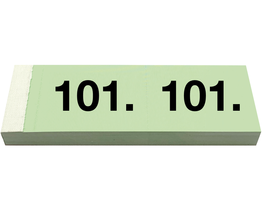 SIMPLEX Garderobenblock 101-200 13081 grün 100 Blatt