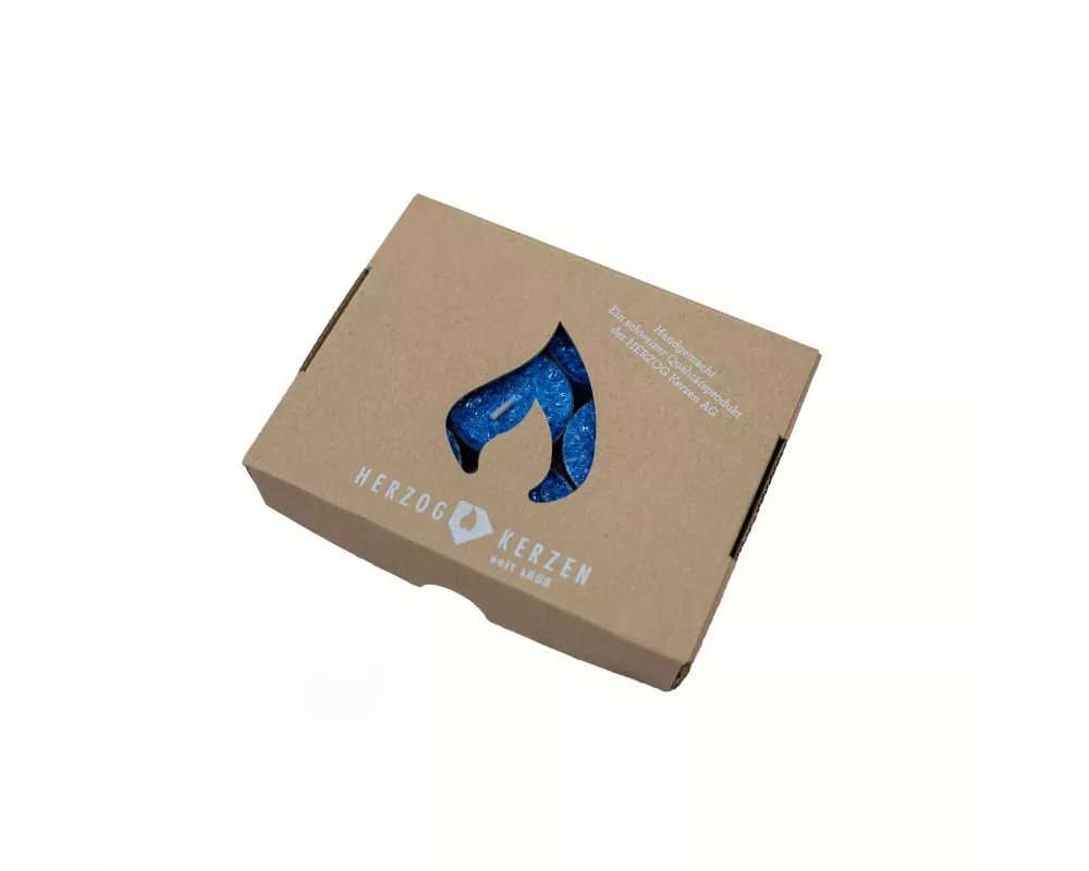 Herzog Kerzen AG Teelichter Kristallo Ø 4 cm 9 Stück, Nordicblau