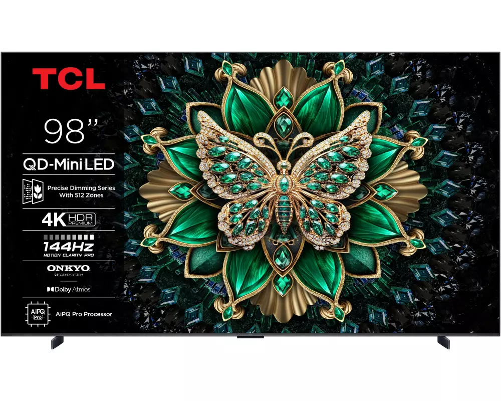 TCL TV 98C6K 98", 3840 x 2160 (Ultra HD 4K), QLED