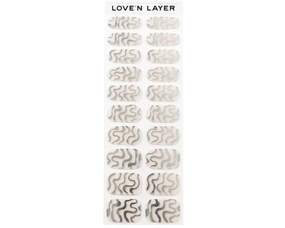 LoveNLayer Sweet Swirl Semi Natural Nude Silber Shiny