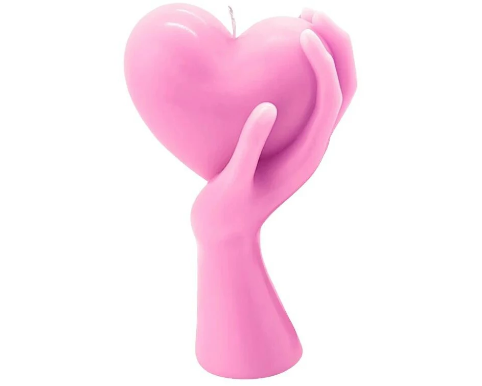 54Celsius Kerze Heart Burn 18.4 cm x 7.6 cm, Rosa