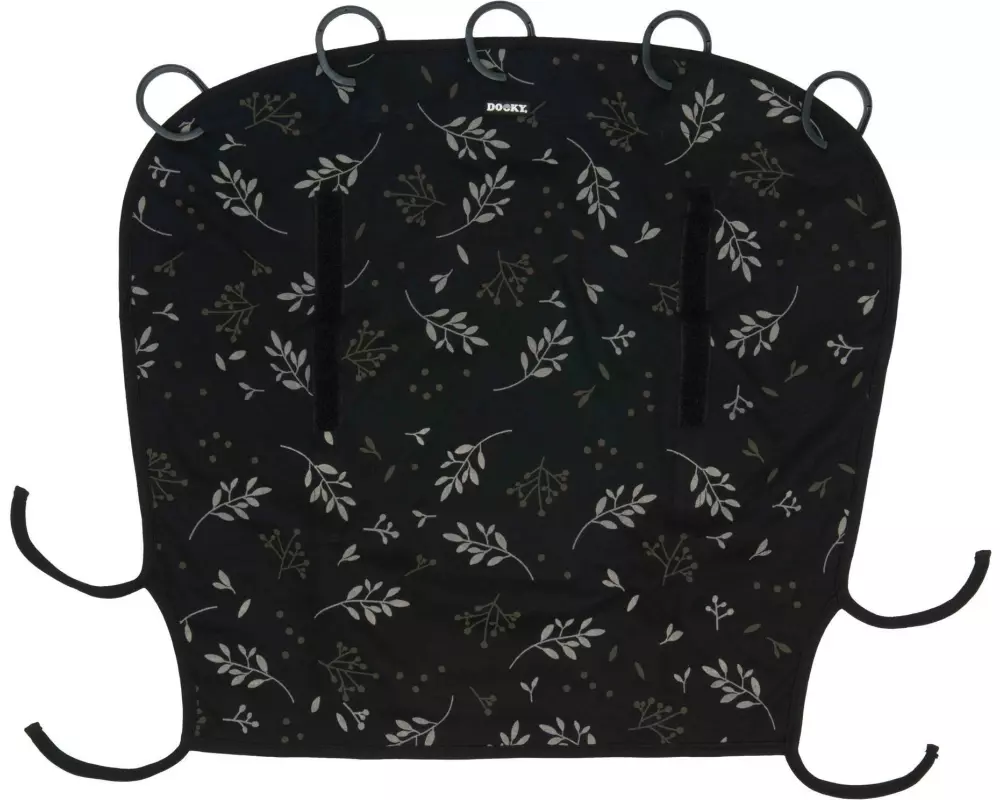 Dooky Sonnenschutz Universal Cover Schwarz, Romantic Leaves