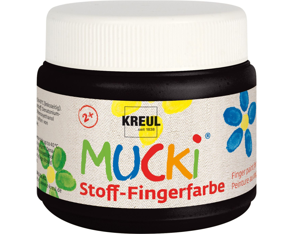 KREUL Stoff-Fingerfarbe Mucki KR-28106 schwarz