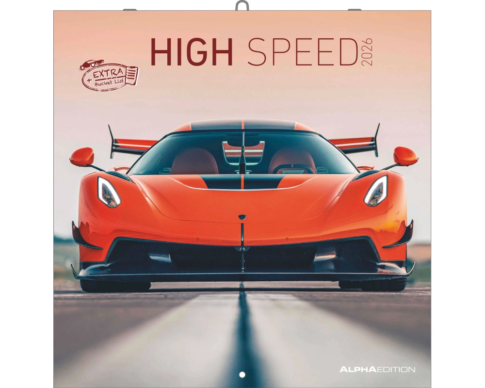 ALPHA EDITION Bildkalender 2026 160182 High Speed ML 30x30cm