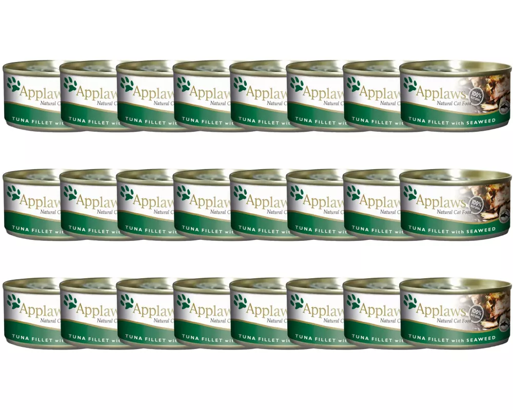 Applaws Nassfutter Dose Thunfischfilet & Algen, 24 x 70 g