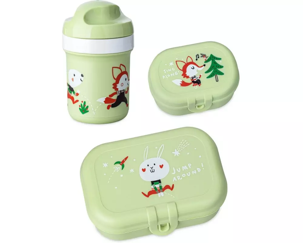 Koziol Lunchboxset HOP ON TO GO pistachio