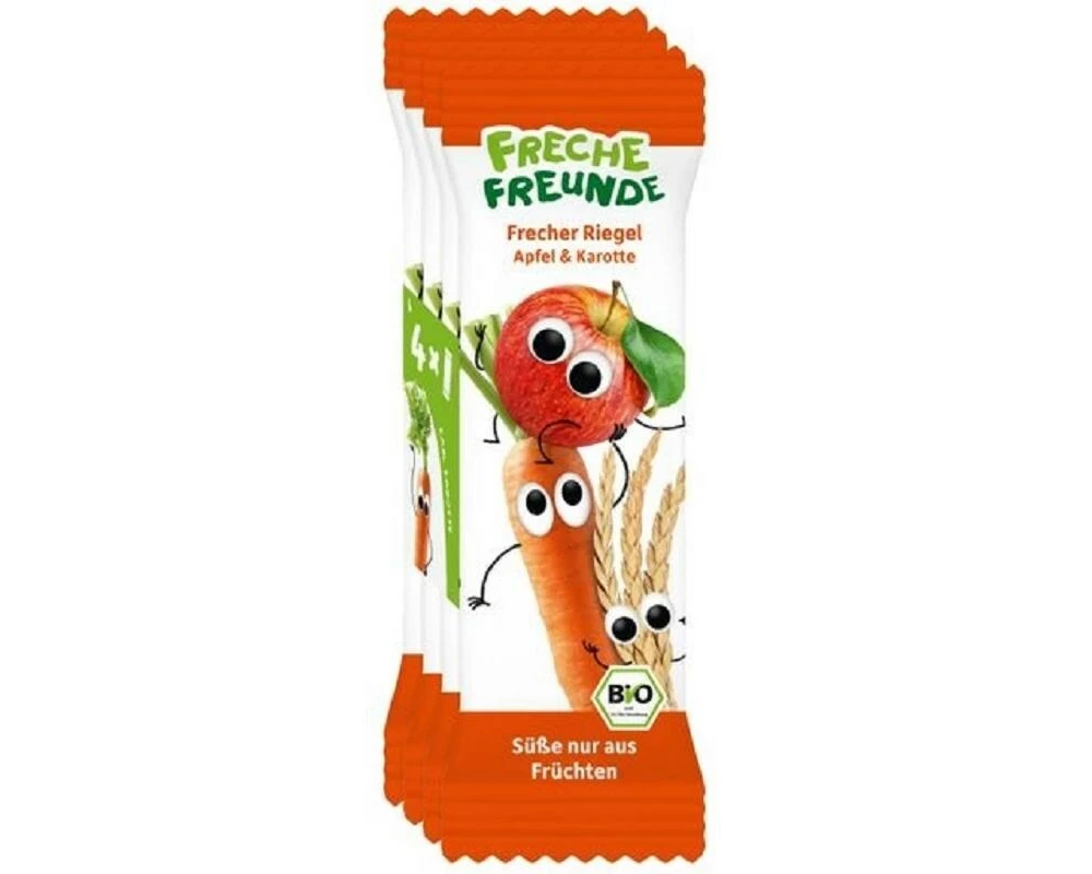Freche Freunde Riegel Apfel & Karotte BIO 4 x 23 g