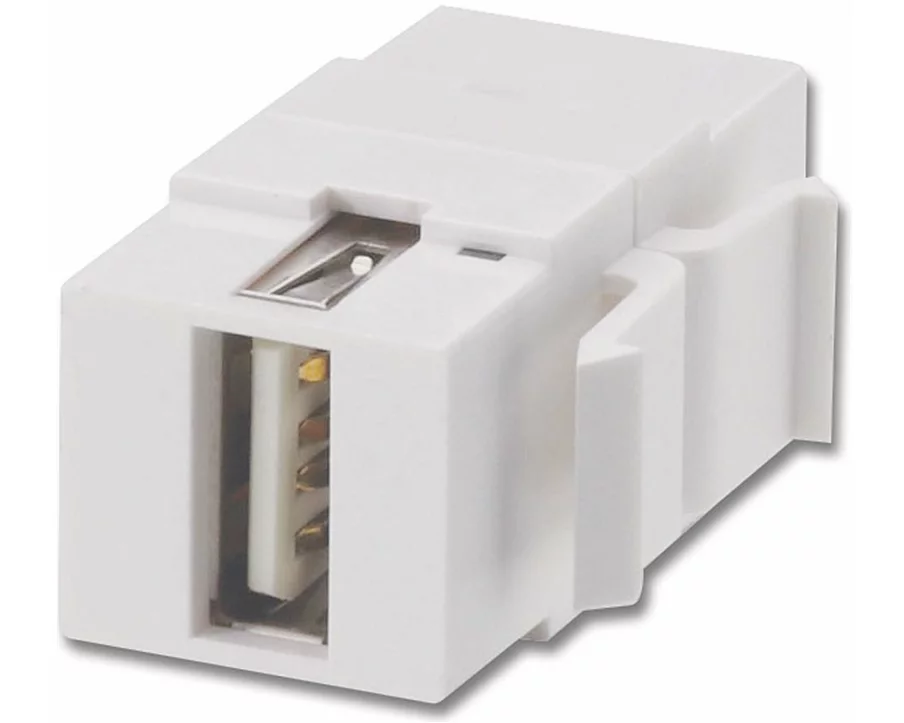 LINDY USB A/B Double Female keystone module for wall boxes