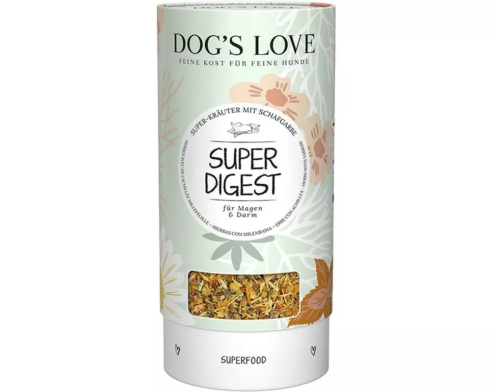 Dog's Love Hunde-Nahrungsergänzung Kräuter Super-Digest, 70 g