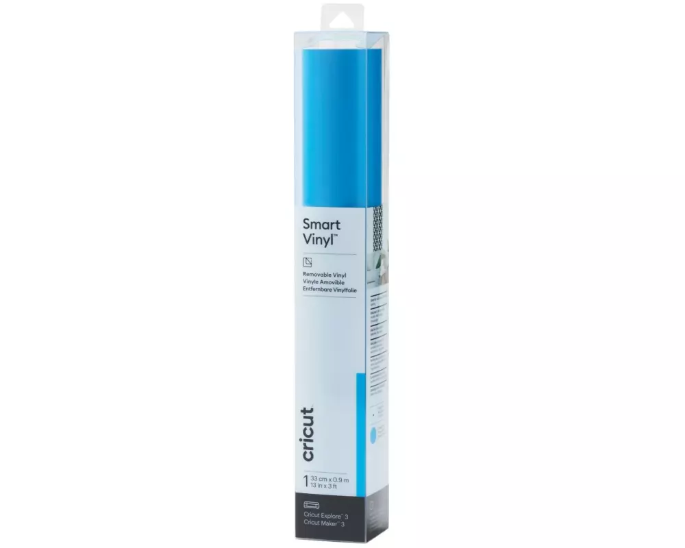 Cricut Vinylfolie Smart ablösbar 33 x 91 cm, 1 Stück, Hellblau