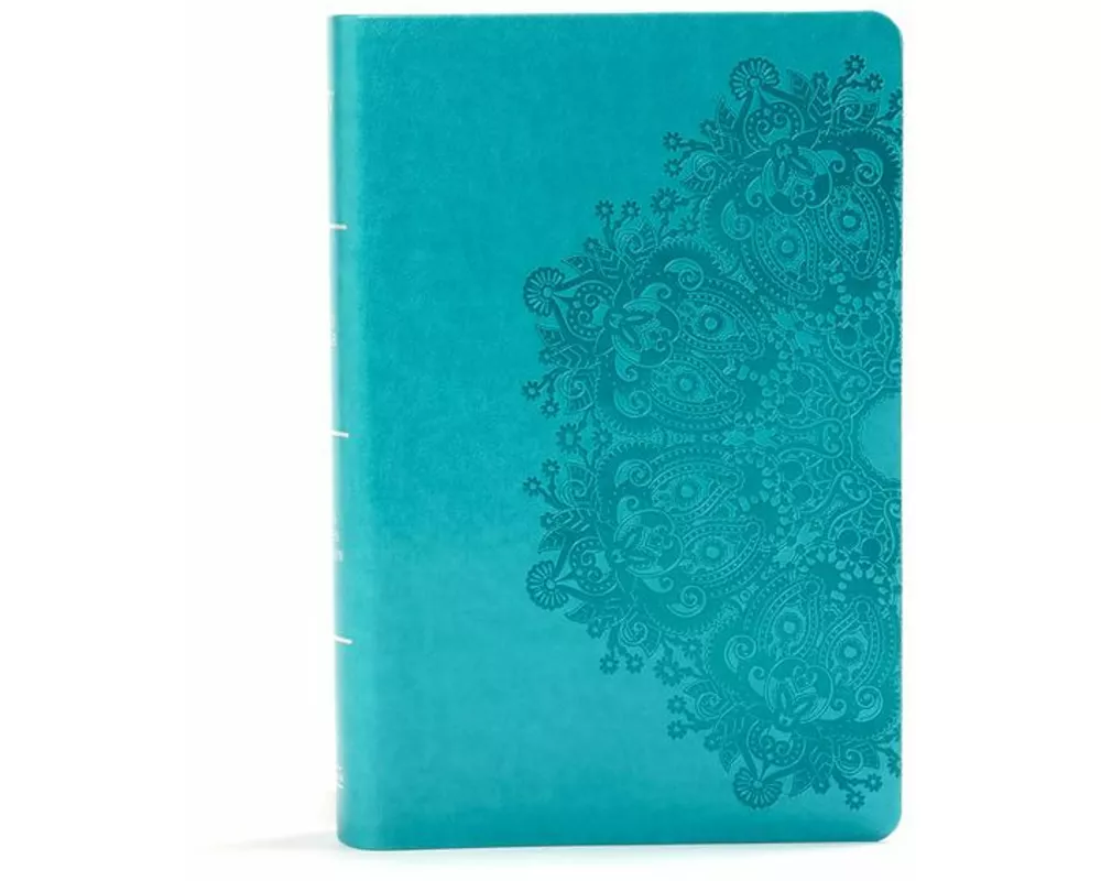KJV Large Print Personal Size Reference Bible, Teal Leathertouch