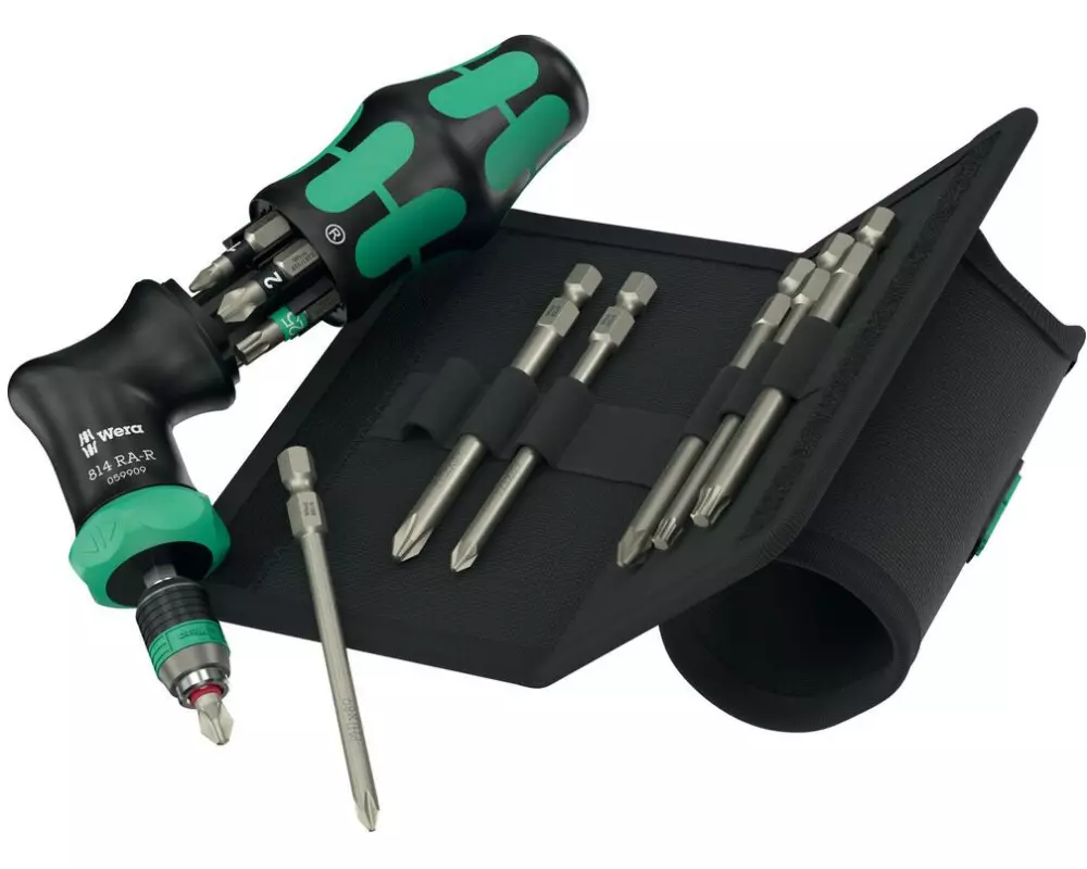 Wera Ratschen-Set Kraftform Kompakt Pistol RA-R 2, 13-teilig