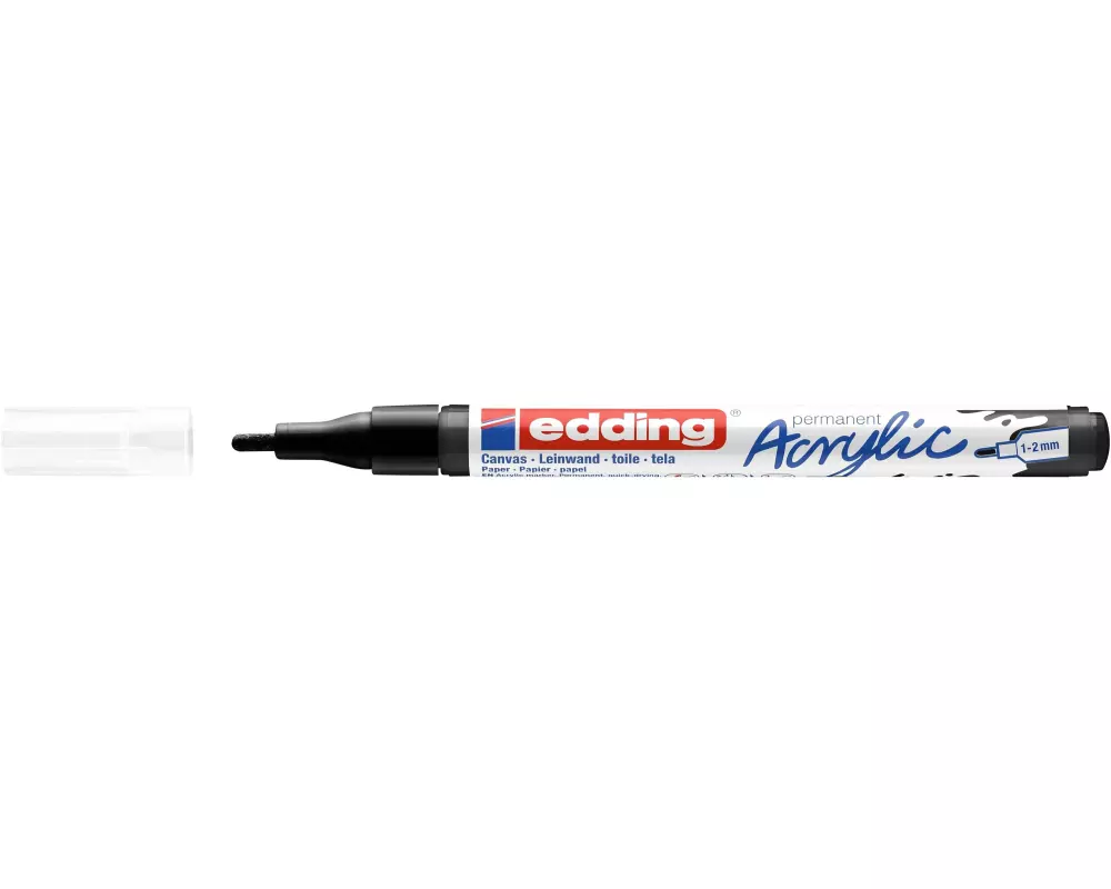 edding Acrylmarker 5300 Fein, Schwarz