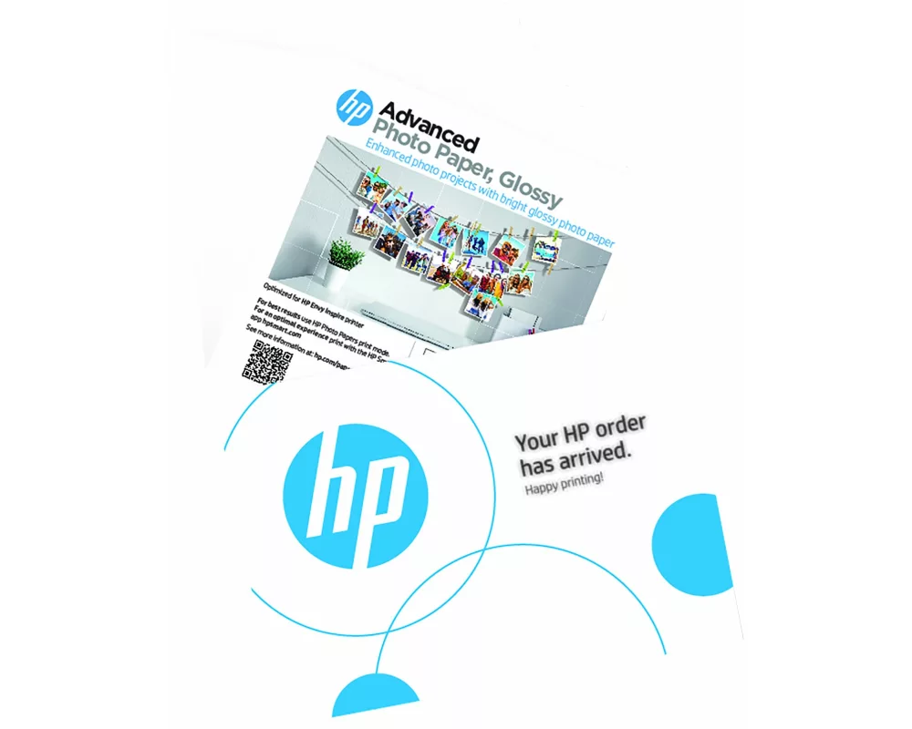HP Advanced Photo Paper, Gloss, 5x5 in 127x127 mm, - 20 sheets