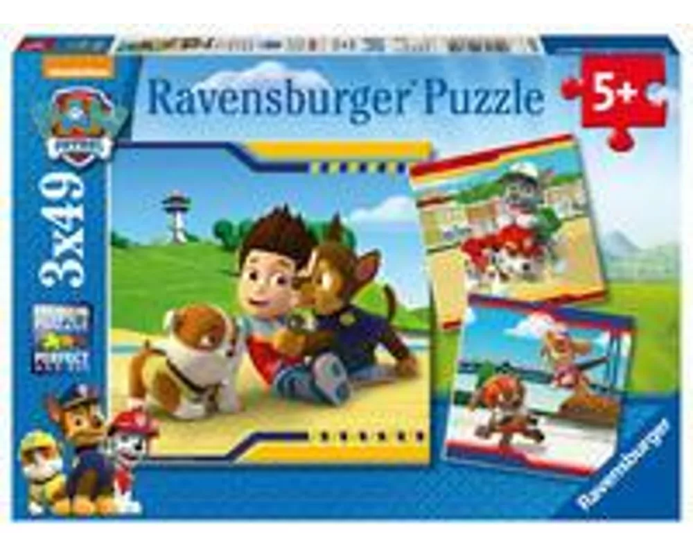 Kinderpuzzle 3x49 Teile - Paw Patrol - Helden mit Fell