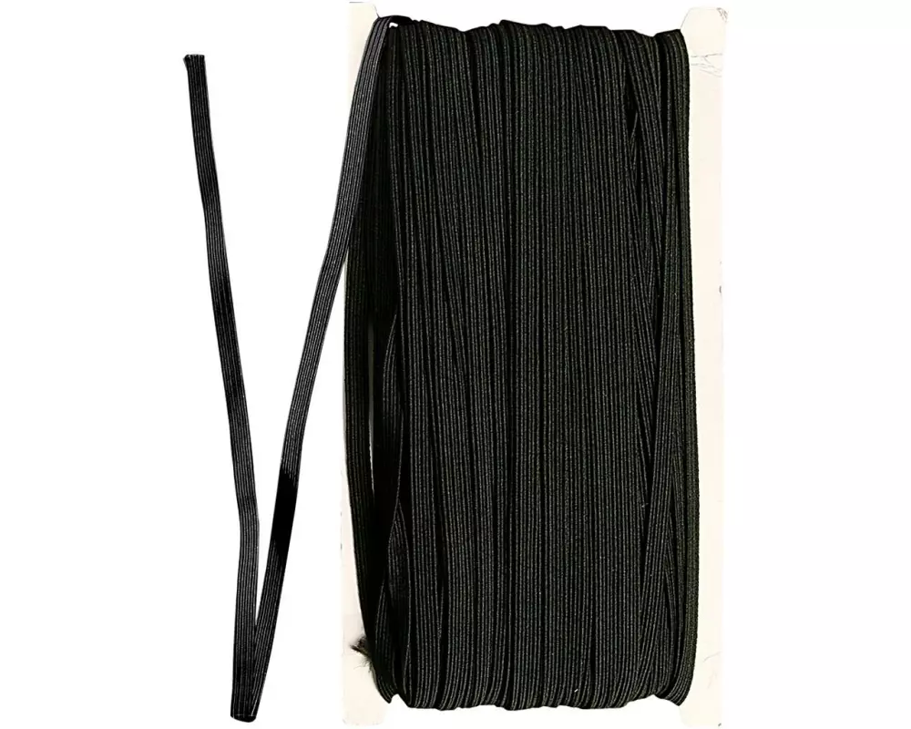 Creativ Company Elastikband 50 m, Schwarz