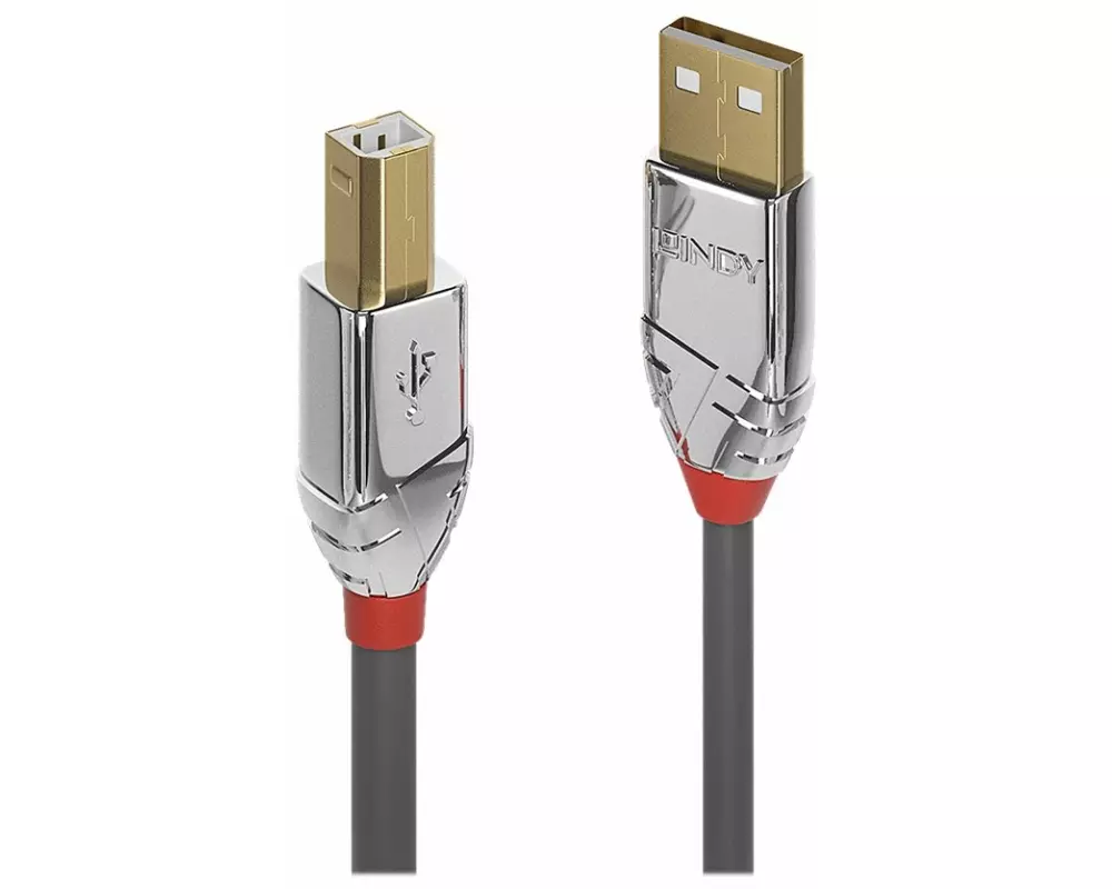 LINDY Cromo Line USB Cable, USB 2.0, USB/A-USB/B M-M, 7.5m