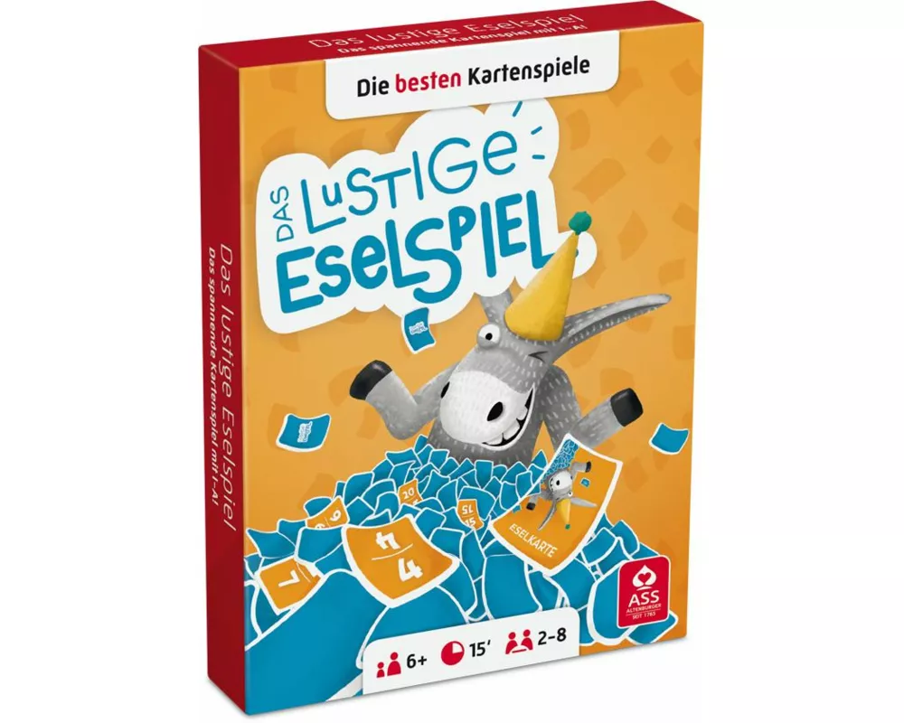 Das lustige Eselspiel in Stülpschachtel