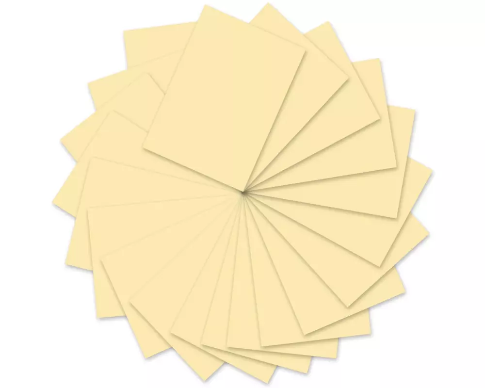 URSUS Tonzeichenpapier A4, 130 g/m², 100 Blatt, Vanille