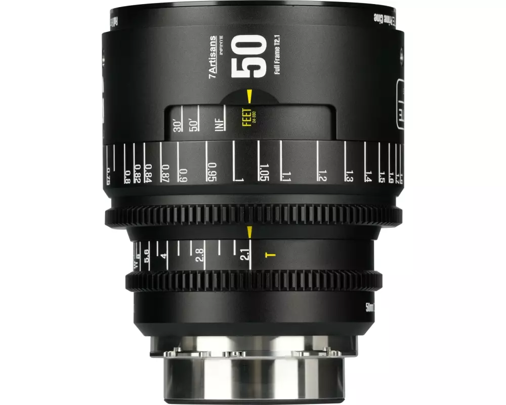 7Artisans Festbrennweite 50mm T/2.1 INFINTE Schwarz – Arri PL