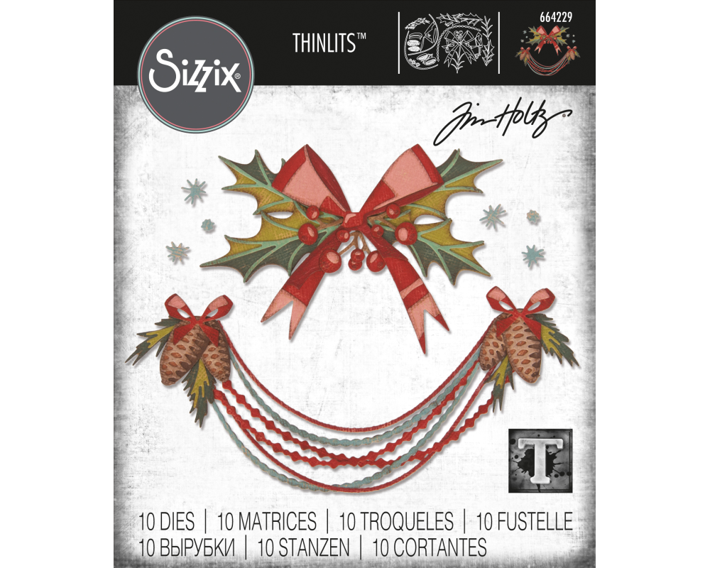 SIZZIX Stanzformen Raumdeko 664229 10er Set