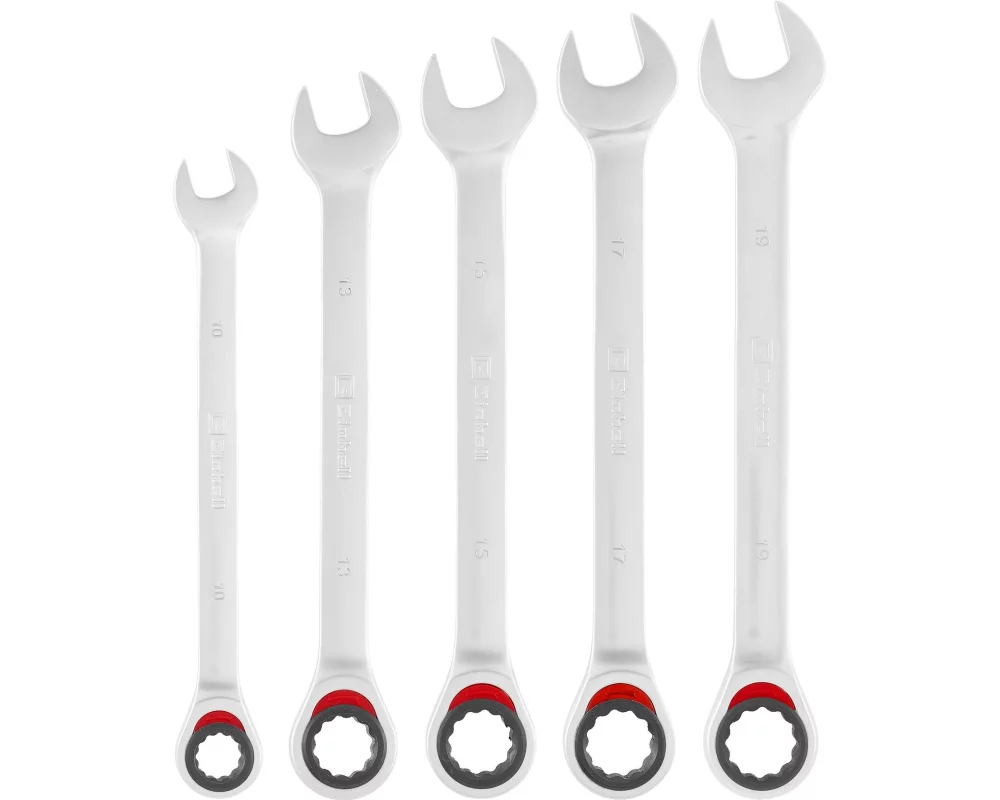 Einhell Gabel-Ring-Ratschenschlüssel-Set 5-tlg. 10-19 mm
