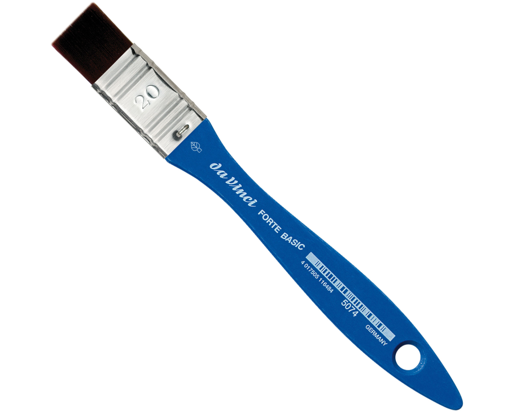 DA VINCI Flachpinsel Forte Basic VA-5074_20 Grösse 20, Synthetik