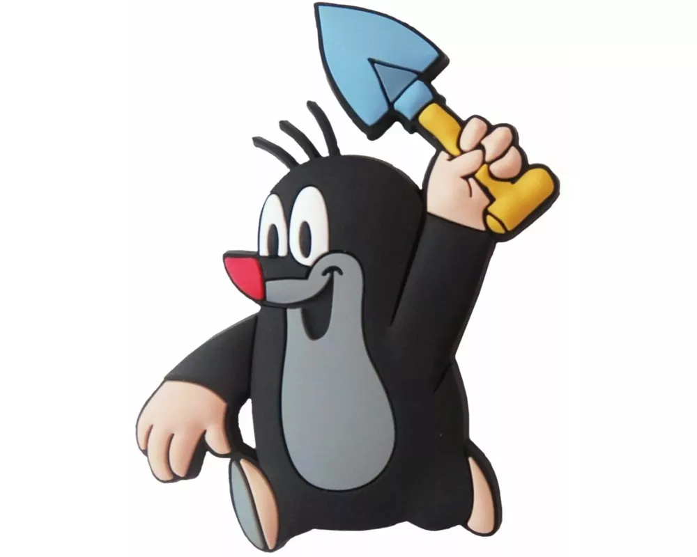 3D-Magnet Der kleine Maulwurf mit Schaufel