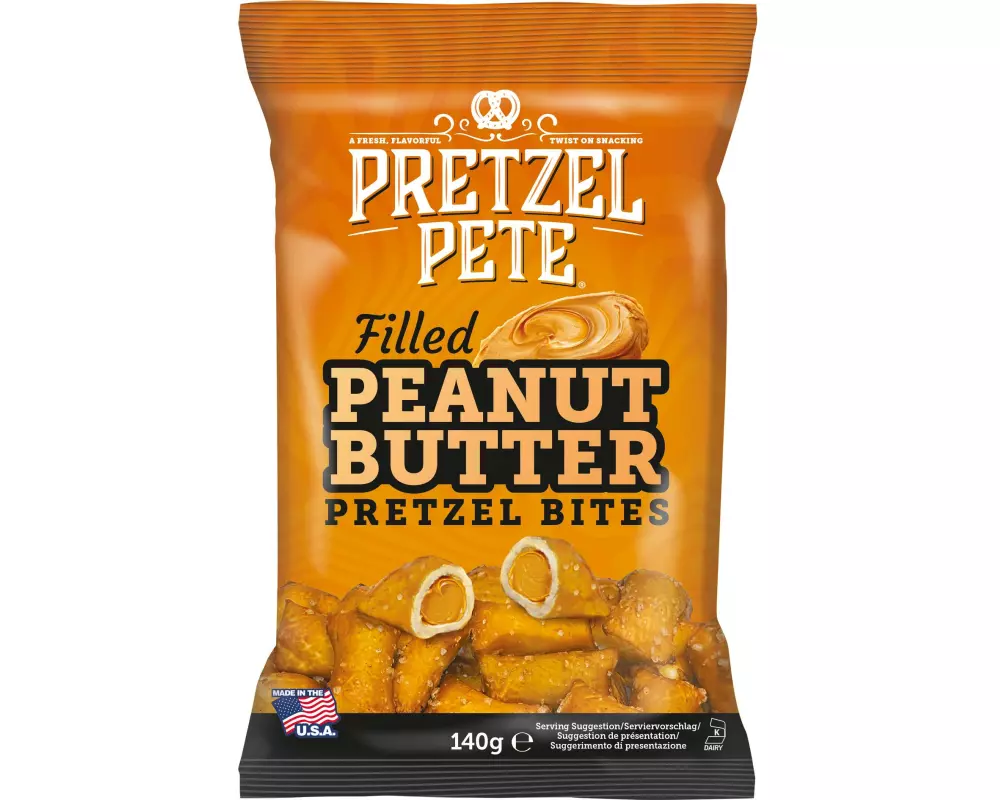 Pretzel Pete Pretzel Pete filled Peanut Butter Bites - 140g 140 g