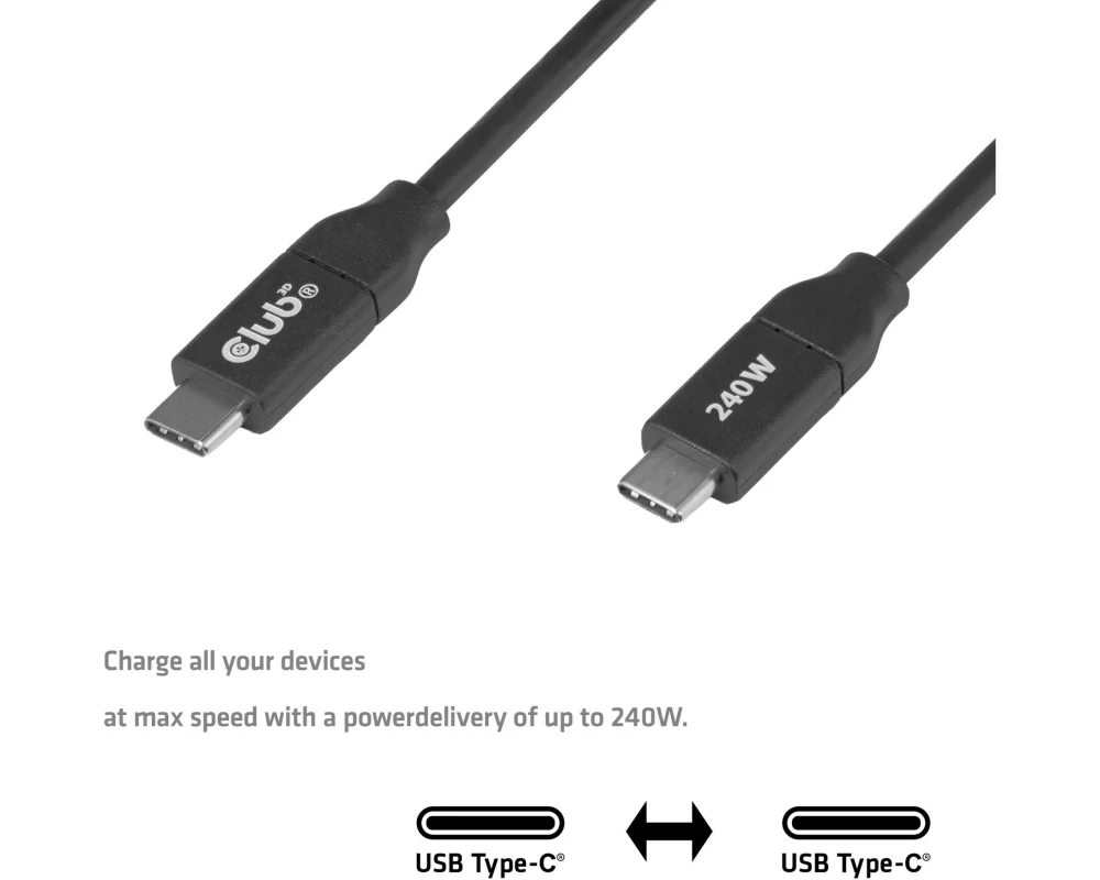 Club 3D USB-Kabel CAC-2506 USB-C - USB-C 2 m