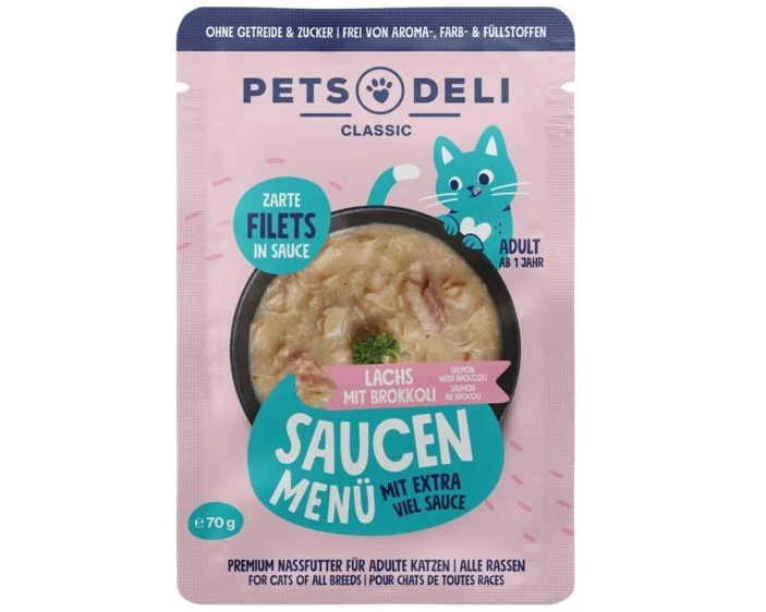 Pets Deli Saucen Menü Lachs Brokkoli 70 g