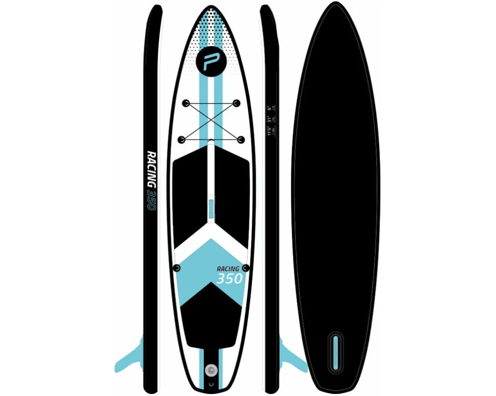 PURE iSUP Racing 350x79x15 cm türkis/schwarz
