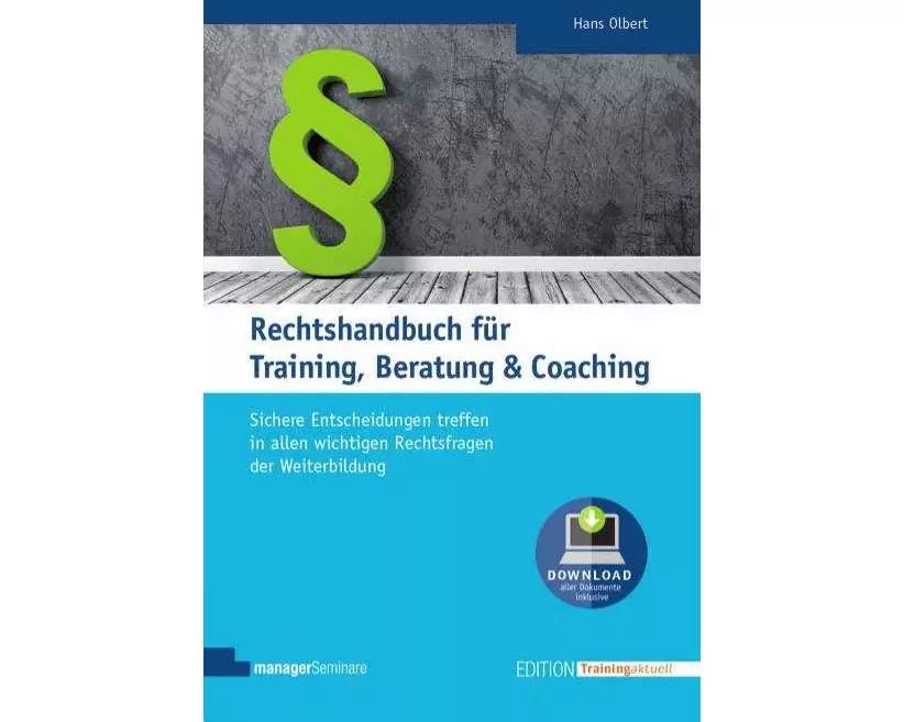 Rechtshandbuch für Training, Beratung & Coaching