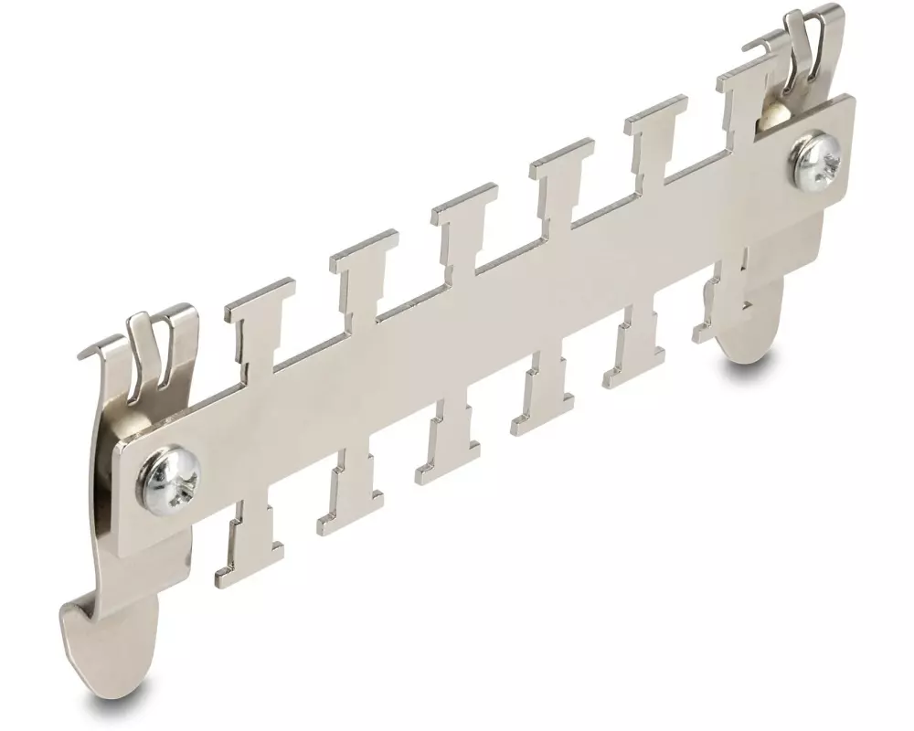 Delock Kabelabfangleiste für Hutschiene