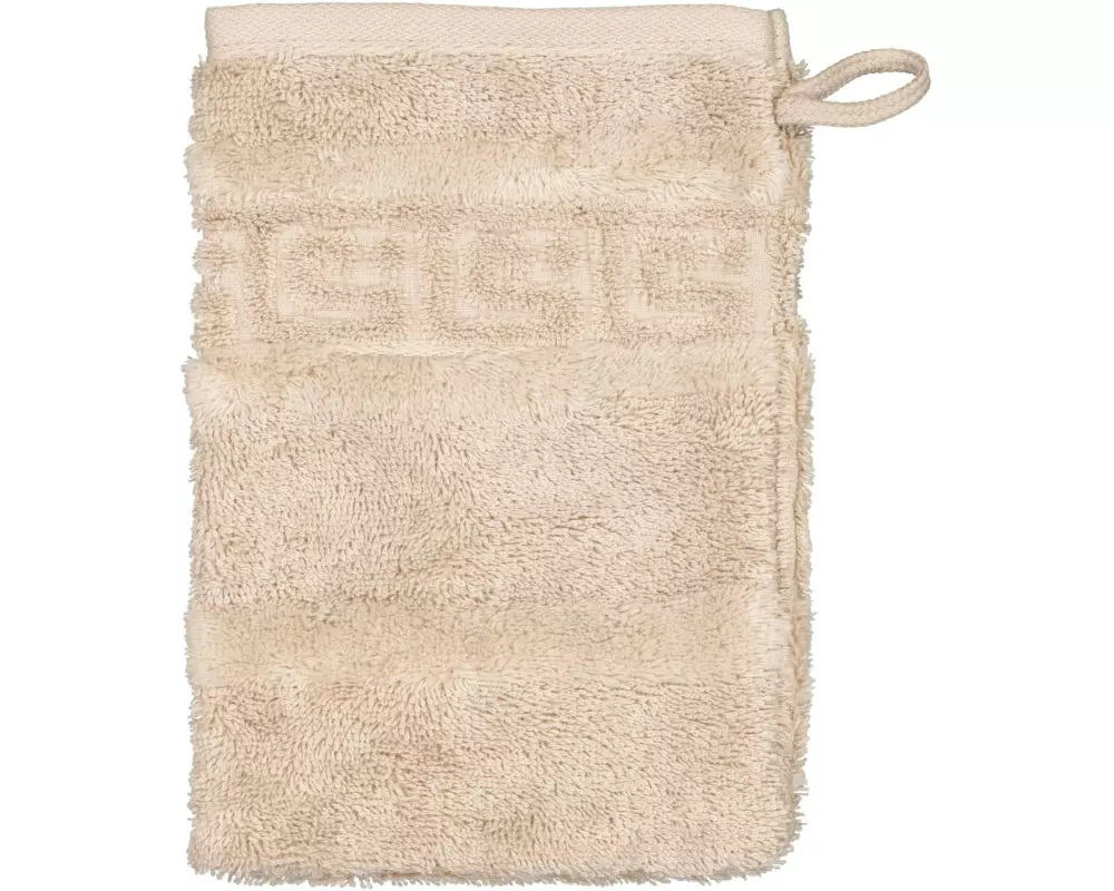 Cawö Waschhandschuh Noblesse 16 x 22 cm, Beige